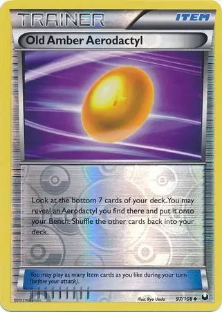 Dark Explorers Old Amber Aerodactyl #97/108 reverse holo